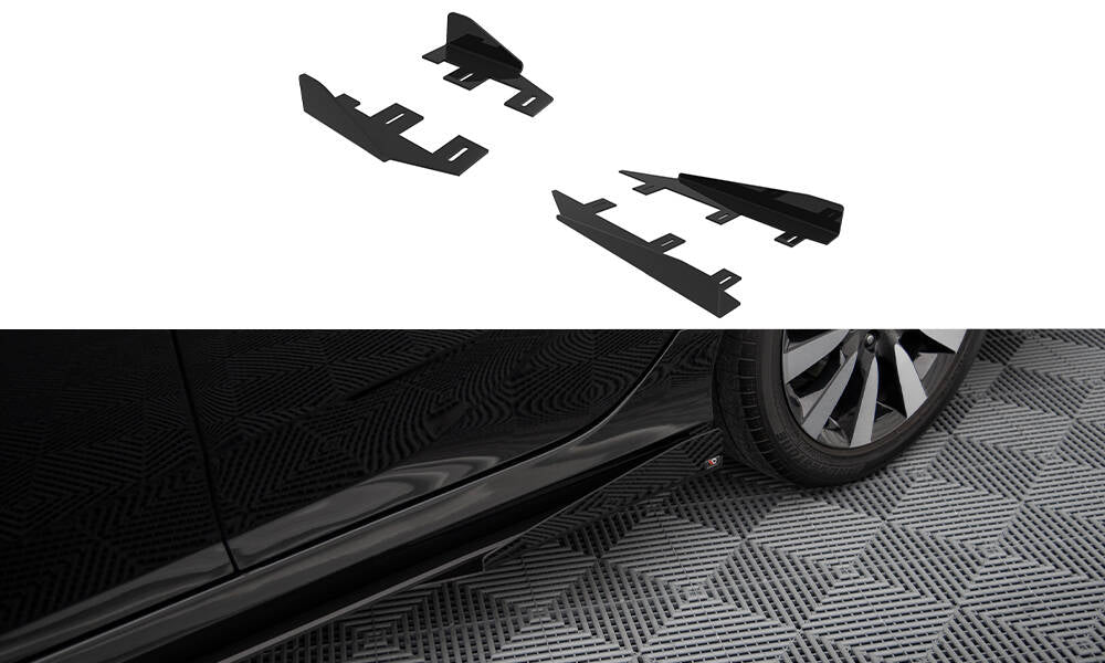 Maxton Side Flaps Honda Civic Mk10 schwarz Hochglanz