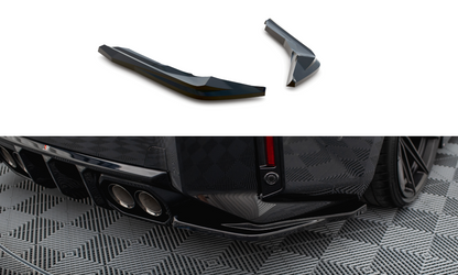 Maxton Heck Ansatz Flaps Diffusor V.5 für BMW M2 G87 schwarz Hochglanz