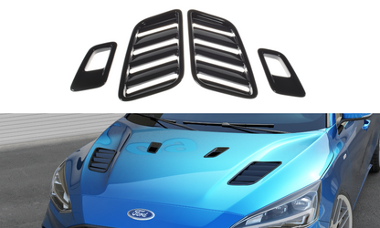 Maxton Motorhauben Luftschlitze Ford Focus ST-Line / ST Mk4 Carbon Look