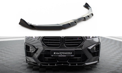 Maxton Front Ansatz V.1 für BMW X5 M F95 Facelift schwarz Hochglanz