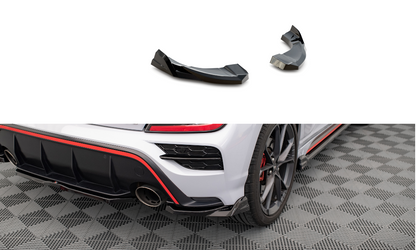 Maxton Heck Ansatz Flaps Diffusor V.2 für Hyundai Kona Mk1 schwarz Hochglanz