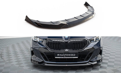 Maxton Front Ansatz V.2 für BMW 5er M-Paket G60 schwarz Hochglanz