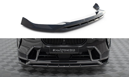 Maxton Front Ansatz für BMW X7 M-Paket G07 Facelift schwarz Hochglanz