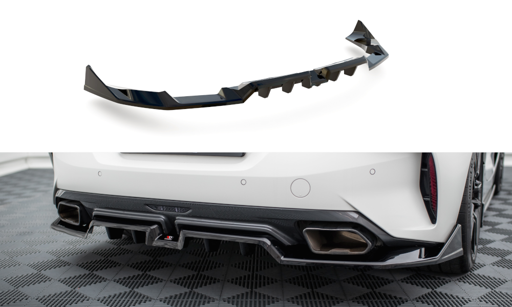 Maxton Mittlerer Diffusor Heck Ansatz DTM Look für BMW Z4 M40i G29 schwarz Hochglanz