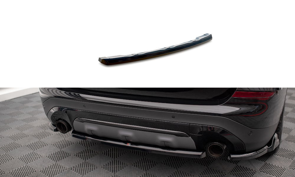 Maxton Zentrale Hinten Splitte BMW X3 G01 schwarz Hochglanz