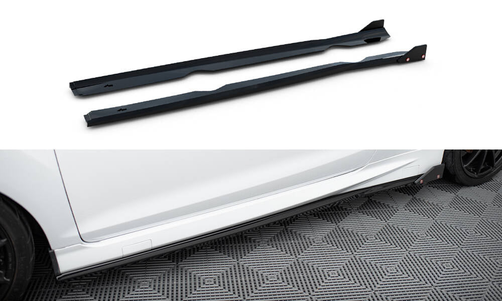 Maxton Seitenschweller Ansatz für V.4 + Flaps Ford Fiesta ST / ST-Line Mk7