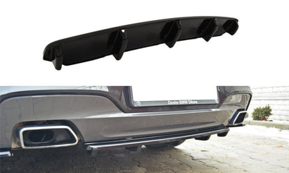 Maxton Mittlerer Diffusor Heck Ansatz für BMW 6er Gran Coupé M Paket DTM LOOK schwarz Hochglanz