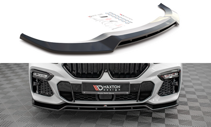 Maxton Front Ansatz V.2 für BMW X6 M-Paket G06 schwarz Hochglanz