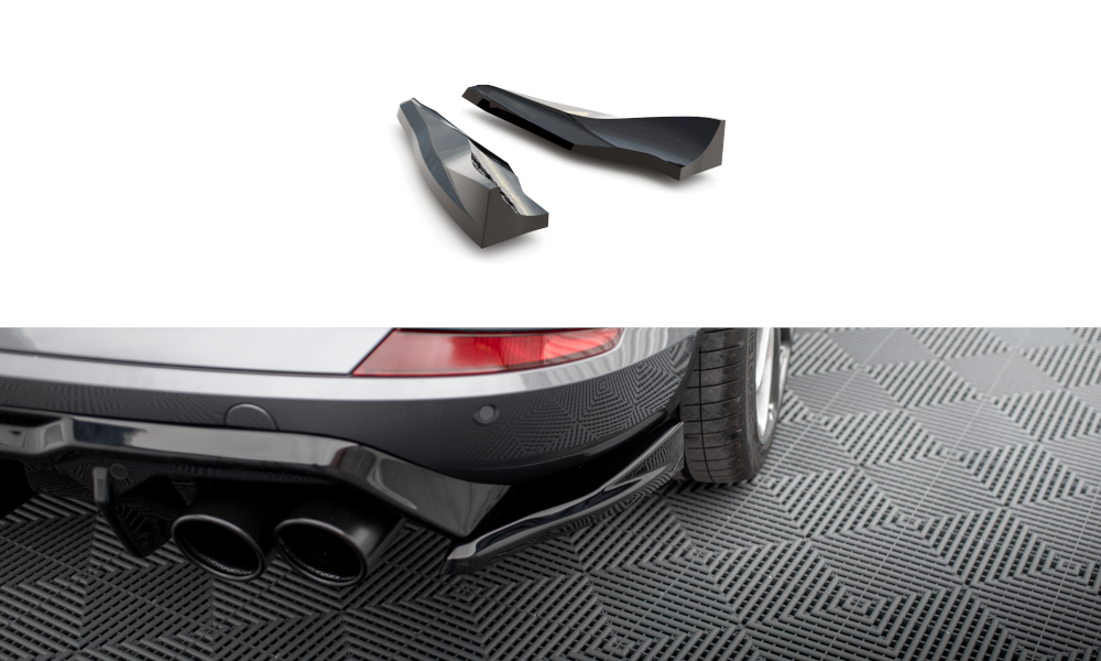 Maxton Heck Ansatz Flaps Diffusor V.4 für Cupra Formentor Mk1 schwarz Hochglanz