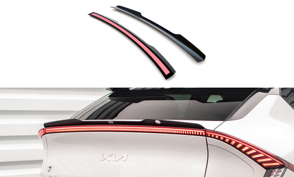 Maxton Niedriger Spoiler CAP für Kia EV6 GT-Line Mk1 schwarz Hochglanz