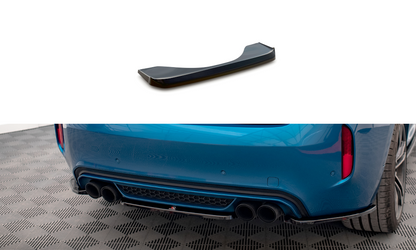 Maxton Mittlerer Diffusor Heck Ansatz für BMW X6 M F86 schwarz Hochglanz