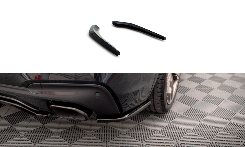 Maxton Heck Ansatz Flaps Diffusor für BMW X3 M40i / M40d G01 schwarz Hochglanz