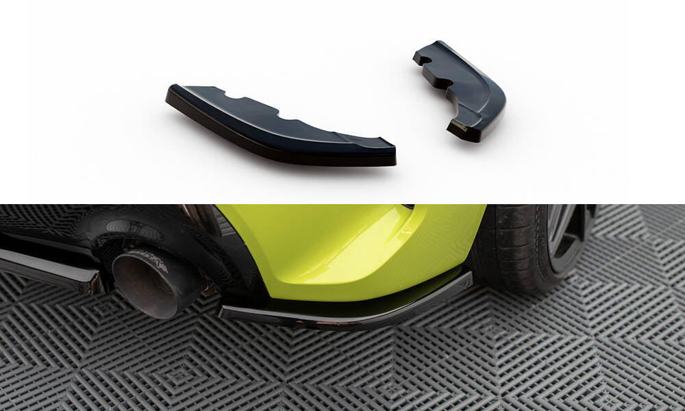 Maxton Heck Ansatz Flaps Diffusor V.7 für BMW 1er M-Paket / M135i F40 schwarz Hochglanz