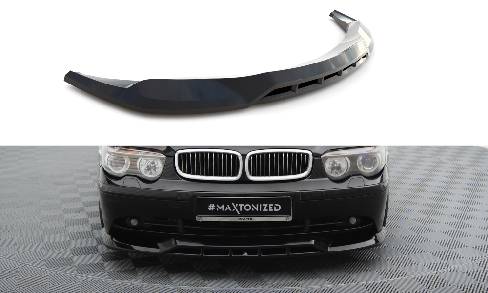 Maxton Front Ansatz für BMW 7 E65 schwarz Hochglanz