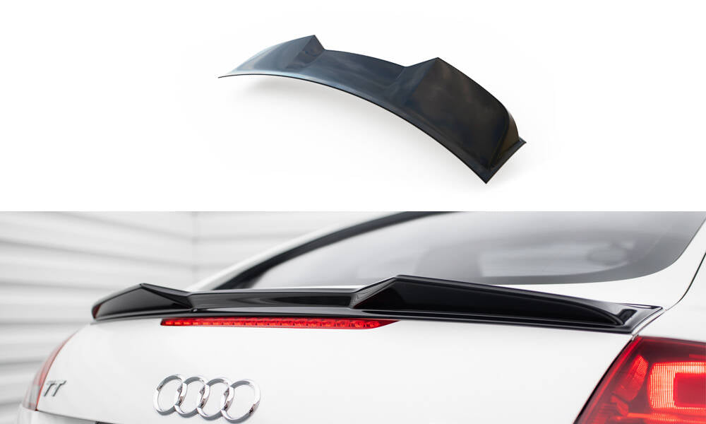 Maxton Spoiler CAP für 3D Audi TT 8J schwarz Hochglanz