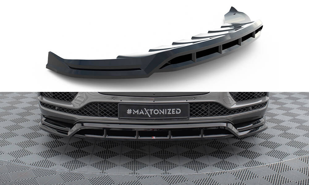 Maxton Front Ansatz für Bentley Bentayga Mk1  schwarz Hochglanz