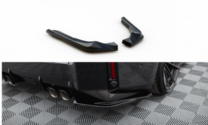 Maxton Heck Ansatz Flaps Diffusor V.1 für BMW M2 G87 schwarz Hochglanz