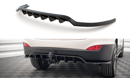 Maxton Mittlerer Diffusor Heck Ansatz DTM Look für Hyundai ix35 Mk1 schwarz Hochglanz