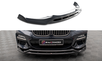 Maxton Front Ansatz V.2 für BMW X4 M-Paket G02 schwarz Hochglanz