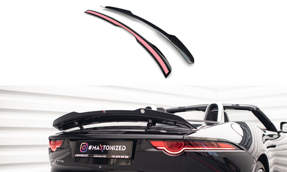 Maxton Spoiler CAP für Jaguar F-Type Mk1 Facelift schwarz Hochglanz