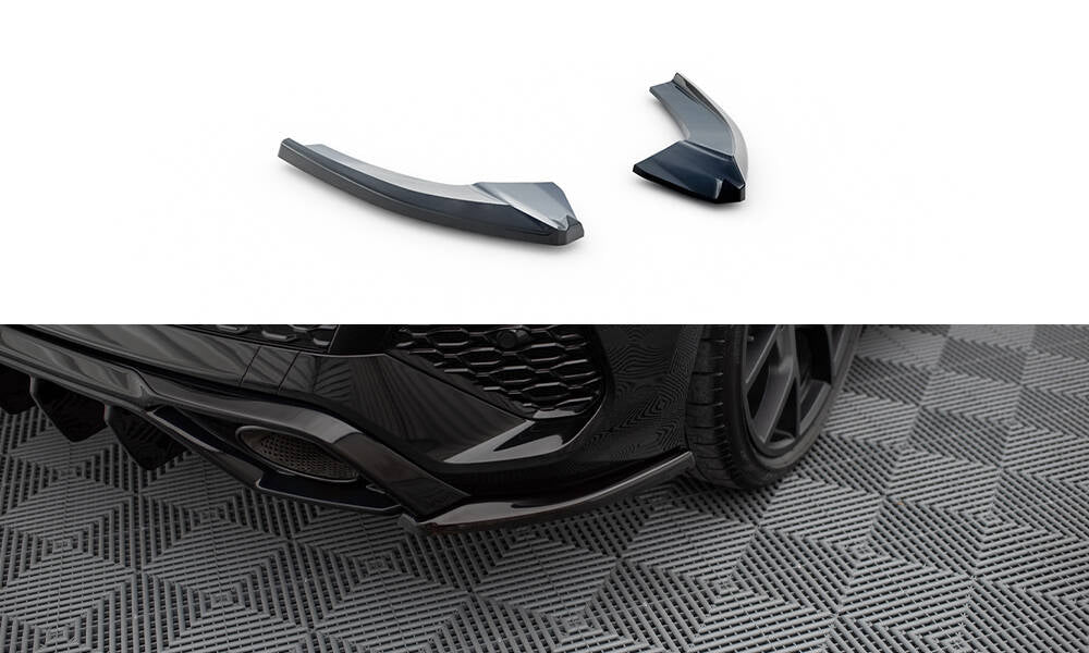 Maxton Heck Ansatz Flaps Diffusor V.2 für Audi RS3 Sportback 8Y schwarz Hochglanz