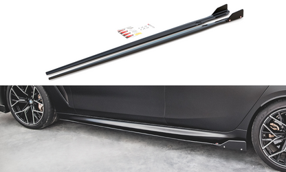 Maxton Seitenschweller Ansatz für V.1 für + Flaps BMW M8 Gran Coupe F93 / 8 Gran Coupe M-Paket G16