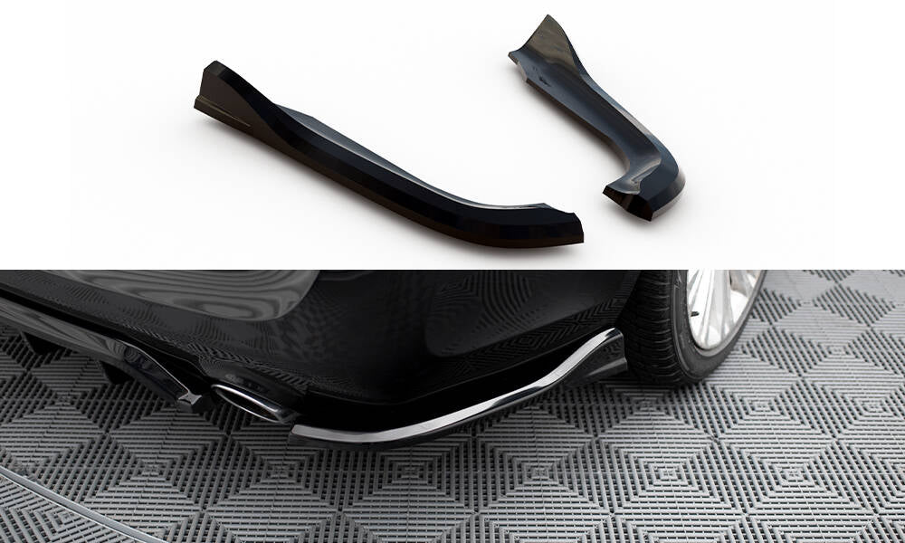 Maxton Heck Ansatz Flaps Diffusor für Chrysler 300 Mk2 schwarz Hochglanz