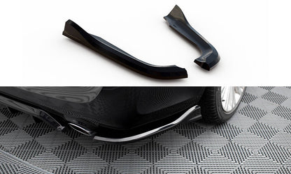 Maxton Heck Ansatz Flaps Diffusor für Chrysler 300 Mk2 schwarz Hochglanz
