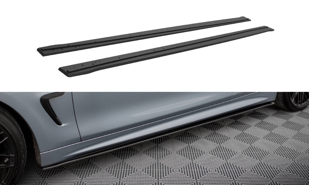 Maxton Street Pro Seitenschweller Ansatz für BMW 4er Coupe / Gran Coupe / Cabrio M-Paket F32 / F36 / F33