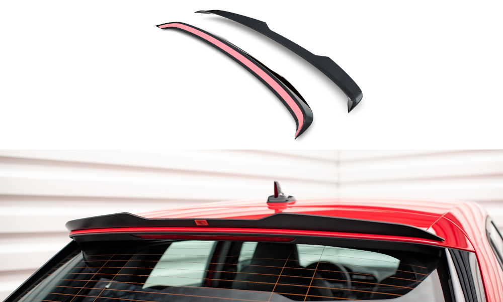 Maxton Spoiler CAP für Audi A3 Sportback 8Y schwarz Hochglanz