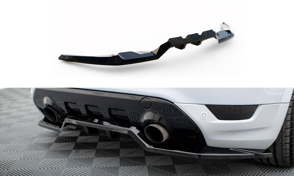 Maxton Mittlerer Diffusor Heck Ansatz DTM Look für Ford Kuga ST Mk1 schwarz Hochglanz