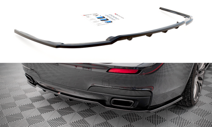 Maxton Mittlerer Diffusor Heck Ansatz DTM Look für BMW 7 M-Paket F01 schwarz Hochglanz