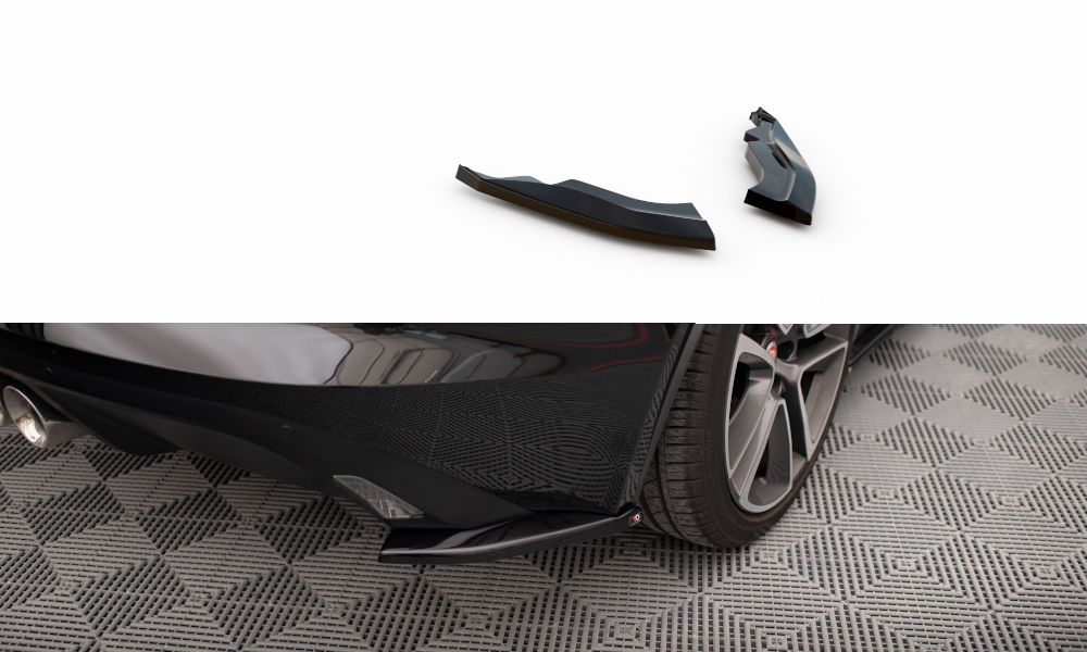 Maxton Heck Ansatz Flaps Diffusor für Jaguar F-Type Mk1 Facelift schwarz Hochglanz
