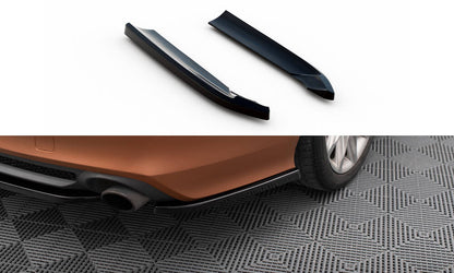Maxton Heck Ansatz Flaps Diffusor V.2 für Audi A7 S-Line C7 schwarz Hochglanz