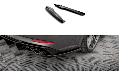 Maxton Heck Ansatz Flaps Diffusor für Audi S5 Coupe / Sportback F5 schwarz Hochglanz