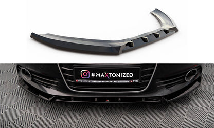 Maxton Front Ansatz V.2 für Audi A6 C7 schwarz Hochglanz