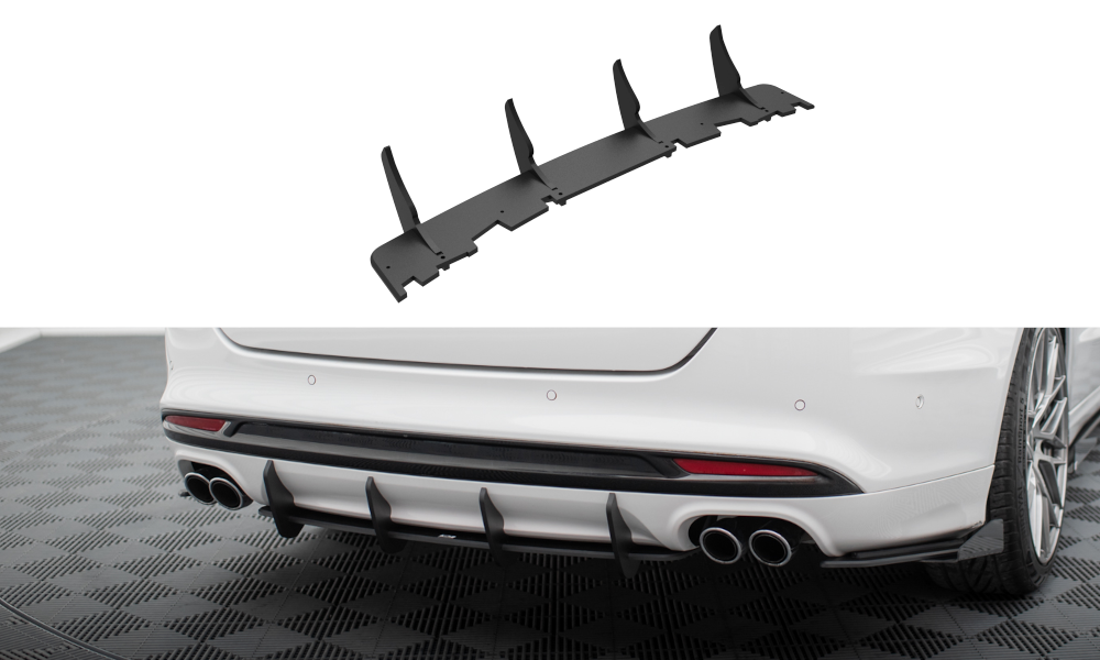 Maxton Street Pro Heckschürze für Ford Mondeo Sport Mk5 Facelift / Fusion Sport Mk2 Facelift