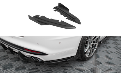 Maxton Street Pro Heck Ansatz Flaps Diffusor +Flaps für Ford Mondeo Sport Mk5 Facelift / Fusion Sport Mk2 Facelift schwarz...