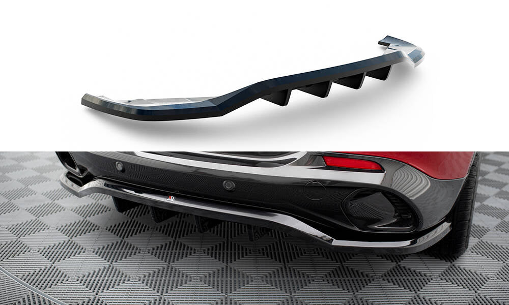 Maxton Mittlerer Diffusor Heck Ansatz DTM Look für Alfa Romeo Tonale Mk1 schwarz Hochglanz