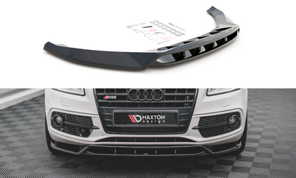 Maxton Front Ansatz für Audi SQ5 Mk1 (8R) schwarz Hochglanz