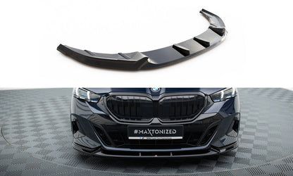 Maxton Front Ansatz V.1 für BMW 5er M-Paket G60 schwarz Hochglanz