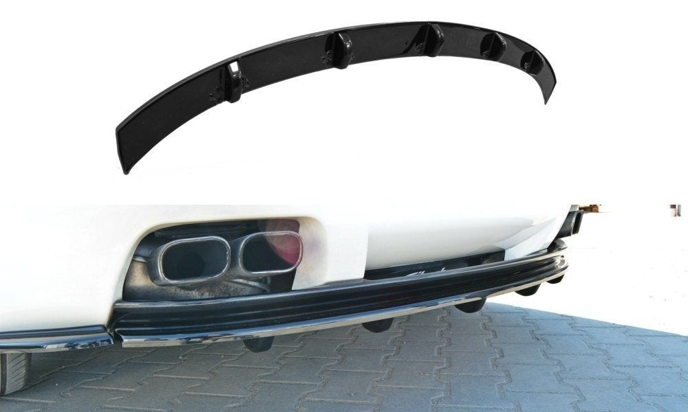 Maxton Mittlerer Diffusor Heck Ansatz für Alfa Romeo Brera im DTM LOOK schwarz Hochglanz