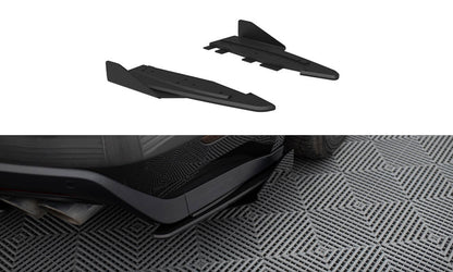Maxton Street Pro Heck Ansatz Flaps Diffusor +Flaps für Ford Mustang GT Mk6  schwarz Hochglanz