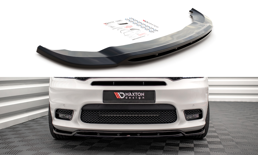 Maxton Front Ansatz V.1 für Dodge Durango RT / SRT Mk3 Facelift schwarz Hochglanz