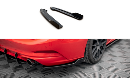 Maxton Heck Ansatz Flaps Diffusor V.6 für Ford Focus Kombi ST Mk4 schwarz Hochglanz