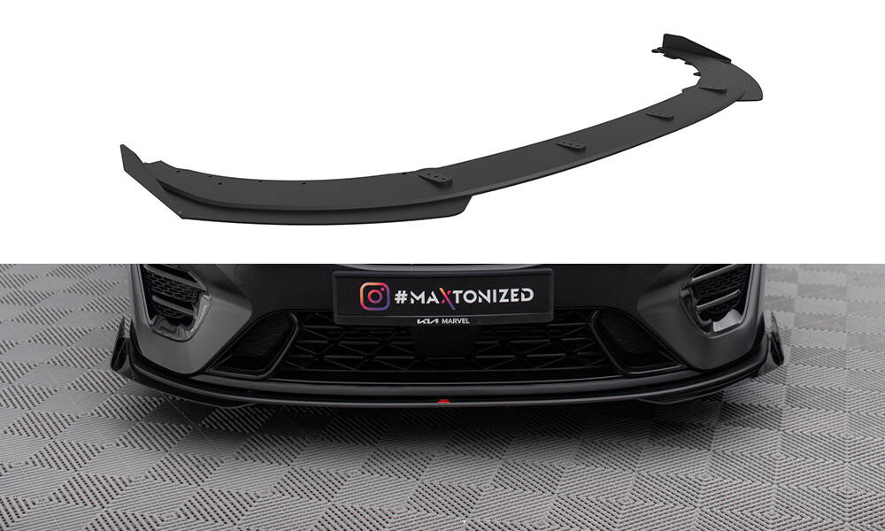 Maxton Street Pro Front Ansatz für +Flaps für + Flaps Kia Proceed GT Mk1 Facelift / Ceed GT Mk3 Facelift  schwarz Hochglanz