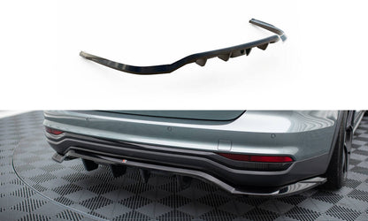 Maxton Mittlerer Diffusor Heck Ansatz DTM Look für Audi A6 Allroad C8 schwarz Hochglanz