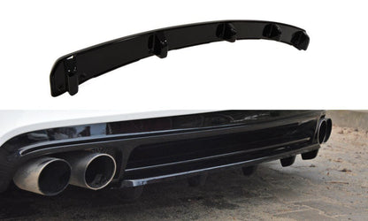 Maxton Mittlerer Diffusor Heck Ansatz für Audi TT S 8J DTM LOOK schwarz Hochglanz