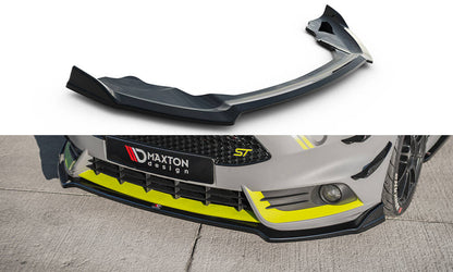 Maxton Front Ansatz V.5 für Ford Fiesta ST Mk7 Facelift schwarz Hochglanz