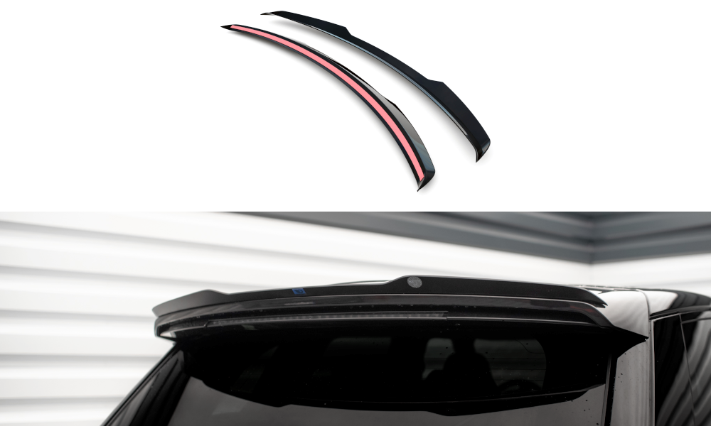 Maxton Spoiler CAP für Land Rover Range Rover Sport SVR Mk2 schwarz Hochglanz